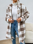 Cotton-Blend Casual Loose Teddy Jacket