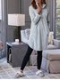 Loose Casual Zipper Plain Dress