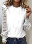 Crew Neck Casual Regular Fit Plain Top