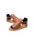 Retro Casual Old Velcro Peep Toe Sandals