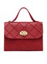 Argyle Stripe Shoulder Messenger Bag