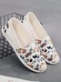 Women's Slip-On Woven Canvas Fisherman Shoes