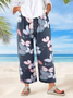 Loose Butterfly Vacation Casual Pants