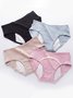 Mesh Breathable Leakproof High Waist Briefs