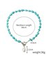 Turquoise Pearl Beaded Necklace Everyday Beach Vacations Boho Jewelry