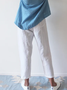 Women's Cotton Linen Pocket Cropped Pants
