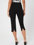 Elegant Plain Regular Fit Hot Drilling Fashion Pants