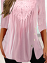 Square Neck Casual Plain Regular Fit Top