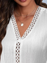 Women's Lace Sleeveless V-neck Top