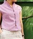 Plain Linen Cotton And Linen Regular Fit Blouse