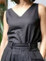Linen Plain Two-Piece Set