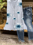 Vintage Buttoned Floral Blouse
