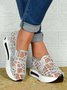 Fashion Sequin Breathable Mesh Slip On Platform Sneakers