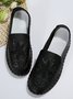 Floral Embroidery Breathable Hollow out Loafers