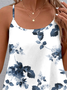 Floral Casual Spaghetti Loose Cami