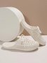 Women Lace Up Hollow Out Waterproof Beach Mules