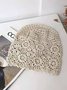 Flower Hollow Out Boho Handmade Knitted Beanie Hat