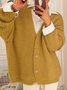 Others Casual Wool/Knitting Plain Cardigan