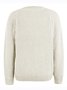 Crew Neck Zipper Loose Casual Cardigan