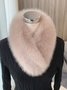 Women Minimalist Warmth Imitation Fur Neck Gaiter