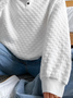 Plus size Casual Loose Shawl Collar Sweatshirt