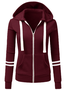 Striped Loose Hoodie Casual Jacket