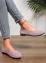 Women Minimalist Comfy Mesh Fabric Flat Shallow Shoes