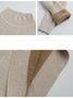 Plain Casual Yarn/Wool Yarn Half Turtleneck Sweater