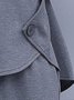 Crew Neck Casual Plain Knitted Two-Piece Set