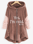 Women's Funny Yes I'm Cold Casual Teddy Jacket