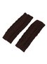 Casual Twist Knit Half Finger Gloves
