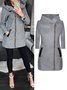 Loose Casual Plain Winter Coat