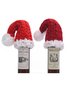 Unisex Braided Christmas Santa Hat