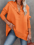 Knitted Plain Hoodie Casual Hoodie