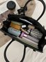 Large Capacity Twist Lock Handbag Crossbody Bag