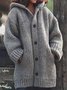 Casual Wool/Knitting Others Loose Cardigan