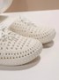 Women Lace Up Hollow Out Waterproof Beach Mules