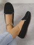 Faux Suede Casual Plain All Season Loafers