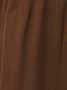 Casual Cotton-Blend Plain Drawstring Waist Button Front Hooded Coat