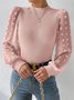 Crew Neck Plain Casual Loose Shirt