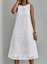 Embroidery Cotton Elegant Dress