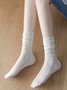 Breathable Mesh Loose Cuff Mid-calf Socks