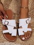 Plain Casual Summer Slide Sandals