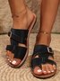 Plain Casual Summer Slide Sandals