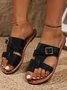 Plain Casual Summer Slide Sandals