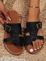 Plain Casual Summer Slide Sandals