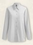 Women's Shirt Blouse Casual Button Long Sleeve Casual Basic Shirt Collar