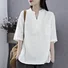 Casual Cotton Notched Shirt