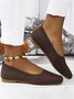 All Season Wedge Heel Plain Mesh Fabric Shallow Shoes