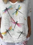 Loose Casual Dragonfly Blouse